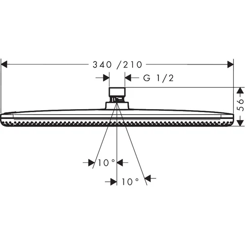 Hansgrohe Raindance Alive Q 24530340, šlifuotas juodas chromas image 2