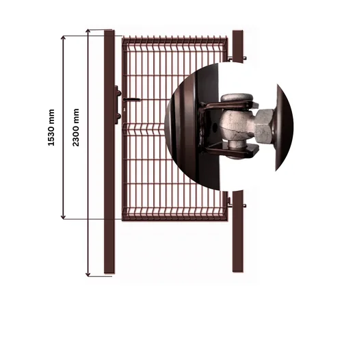 Varteliai segmentinei tvorai 100 cm x 153 cm, RUDI image 1