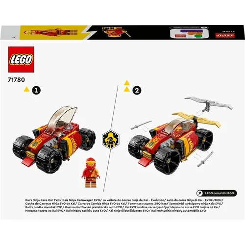 Konstruktorius LEGO Kai lenktyninis nindzių automobilis EVO image 2