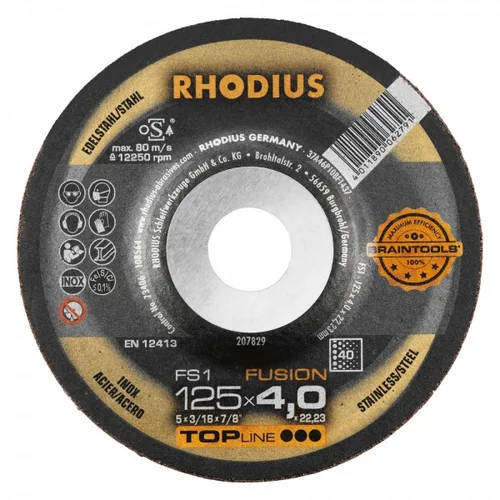 Rhodius Metalo šlifavimo diskas FS1 125x4 mm image 1