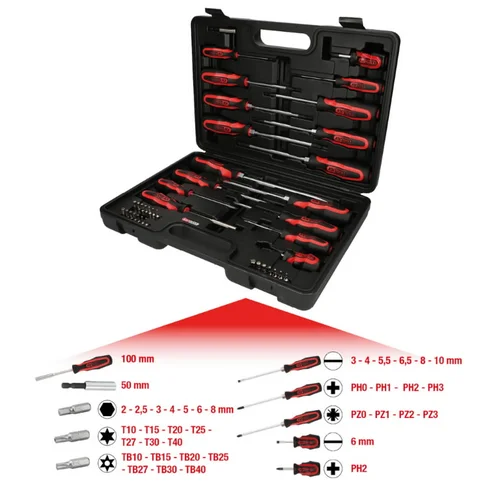 KS Tools ERGO+ Atsuktuvų ir antgalių komplektas 39-vnt image 3