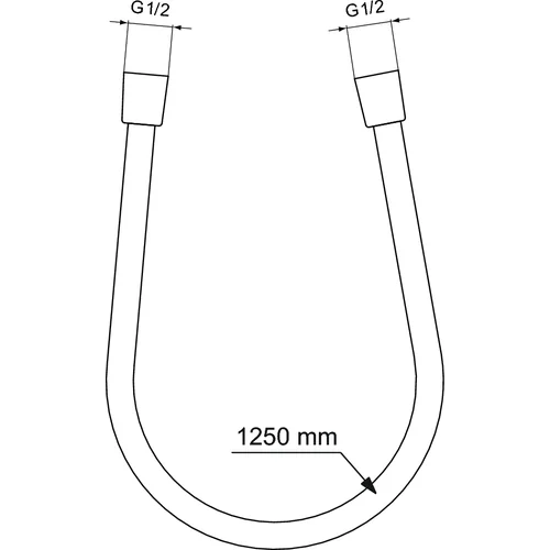 Ideal Standard IdealRain dušo žarna 125 cm chromuota image 2