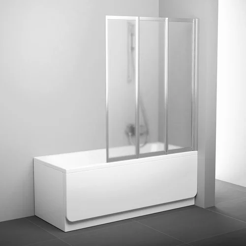Vonios sienelė RAVAK VS3, 130x140cm satinas ir stiklas Grape image 1