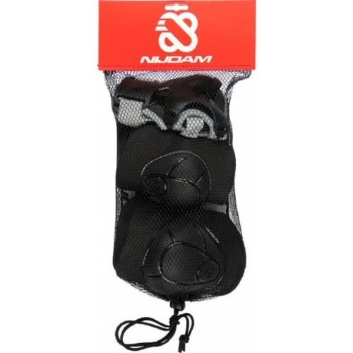 Nijdam Nero riedutininkų apsaugų rinkinys, M, Juoda/Pilka image 2