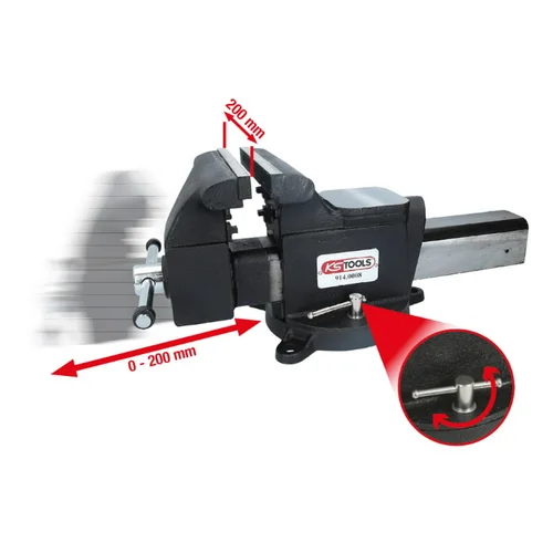 KS Tools Spaustuvai stacionarūs 8" - 200 mm image 3
