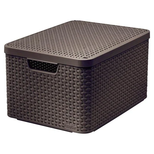 CURVER Daiktadėžė su dangčiu ruda 44,5×33×24,8 cm image 1