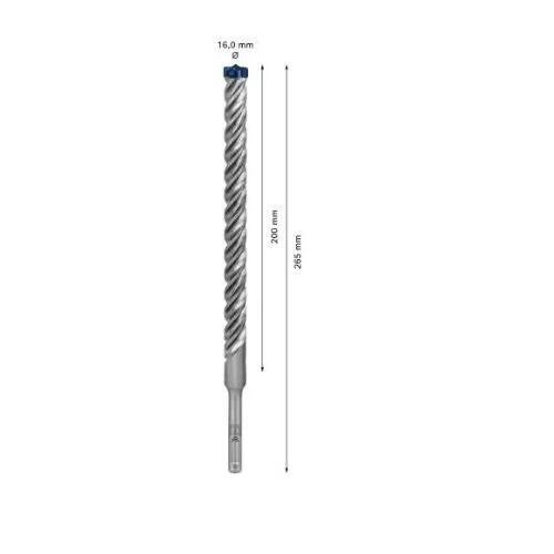 Bosch SDS-plus grąžtas betonui 16x200x265 mm, 1 vnt. image 3
