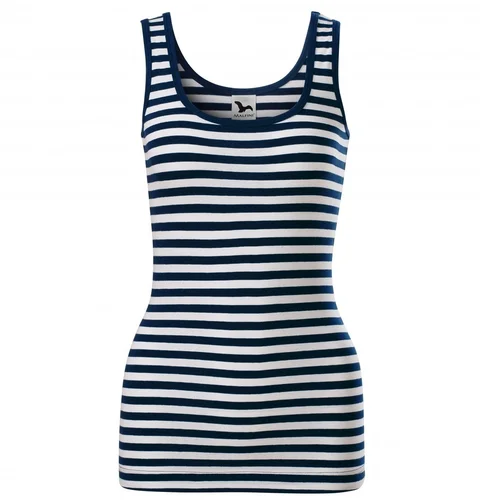 Malfini 806 dryžuoti marškinėliai - XS, navy blue image 1