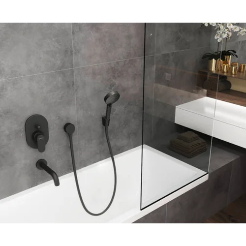 Hansgrohe FixFit S 26453670 Juodas matinis image 2