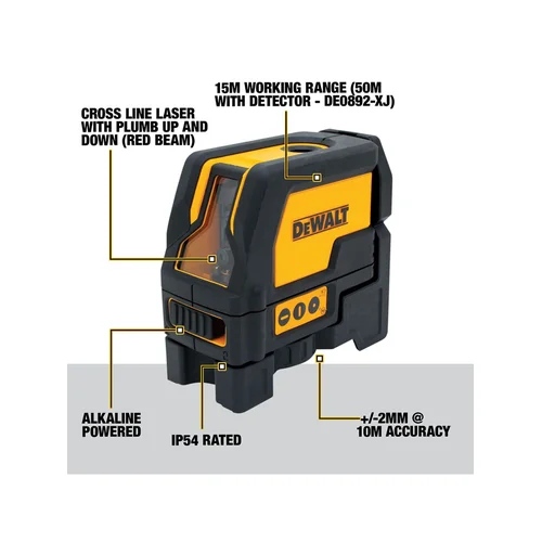 Kryžminis lazerinis nivelryas 0822-XJ DeWALT image 2