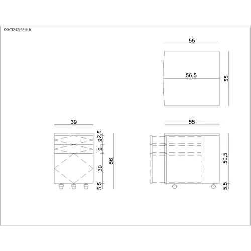 Unique CONTAINER RP-01 spintelė, balta image 3