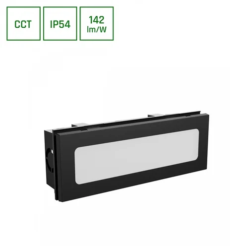 Spectrum SLI003034CCT_PW Įmontuojamas lauko šviestuvas LED 6W IP54 Juodas image 1