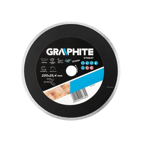GRAPHITE Deimantinis diskas 230 x 25,4 mm 59G891 image 1