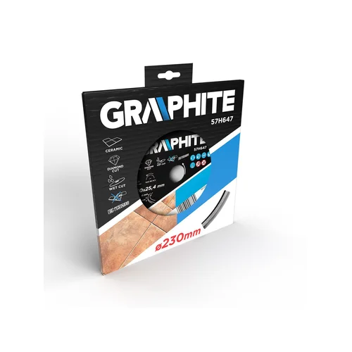 GRAPHITE Deimantinis diskas 230 x 25,4 mm 59G891 image 2