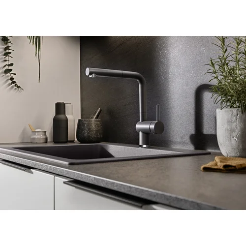 Blanco Linus-S 526958 Silgranit Vulkano pilka image 2