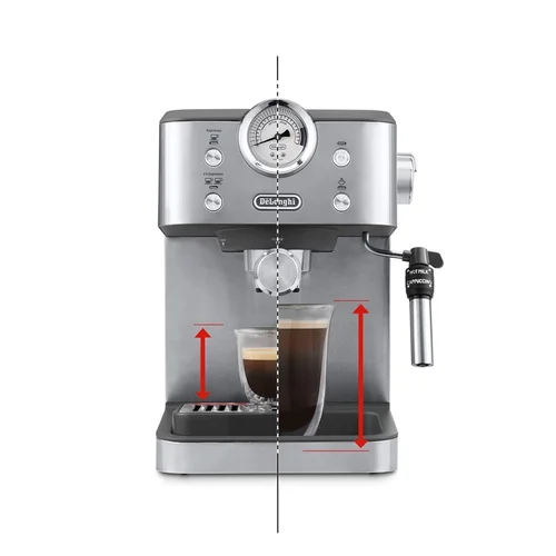 DeLonghi Classic EM450.M Pusiau automatinis kavos aparatas Sidabrinis image 3
