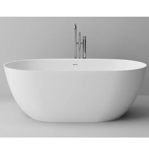 BLU Ara akmens masės vonia su persipylimu, 1680x810 mm image 1