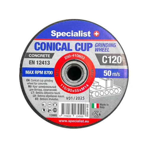 Specialist+ SPECIALIST+ betono šlif. taurė C120, 110/90x55xM14 mm image 2