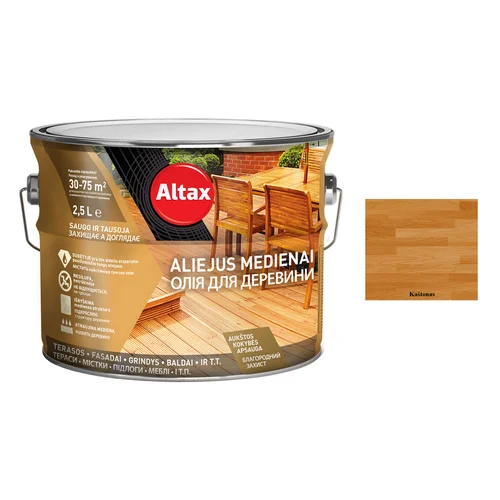 ALTAX Altaxin medienos aliejus, 2,5 L Kaštono spalva image 1