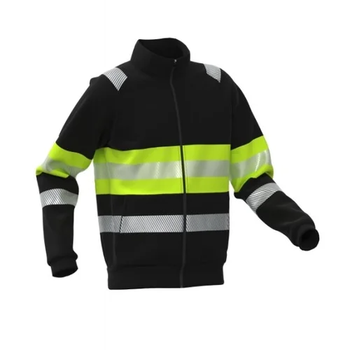 BoSafety ML-FENIX-C1-0204 Džemperis 2XL Juoda/Hi-Vis Geltona image 3