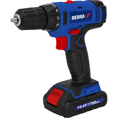 Dedra DED7878B 14,4V Li-Ion 2x1,5Ah Akumuliatorinis suktuvas-gręžtuvas image 2
