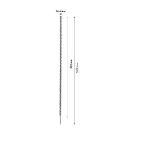 Bosch SDS-plus Grąžtas betonui 18x950x1000mm image 3