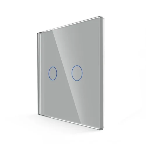Feelspot FSSD2G dvipolis sensorinis dangtelis, pilkas, 86x86x35 mm image 2