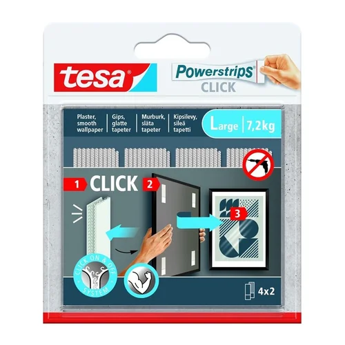 Tesa Power-Strips 77722 Dvipusė lipni juostelė 0.085 m x 2 cm image 1