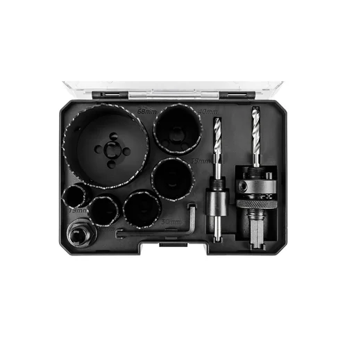 GRAPHITE CO8% Bimetalinės gręžimo karūnos 19–68 mm, 9 dalių image 3