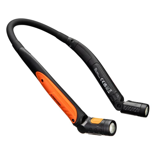 PORTWEST PA73 USB įkraunamas LED kaklo žibintuvėlis Black/Orange image 2