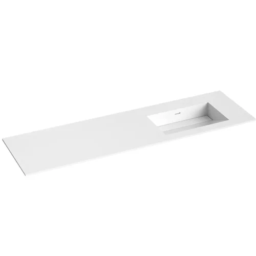 Praustuvas Kame Corian CN1614618-R-BS 160 cm Balta matinė image 1