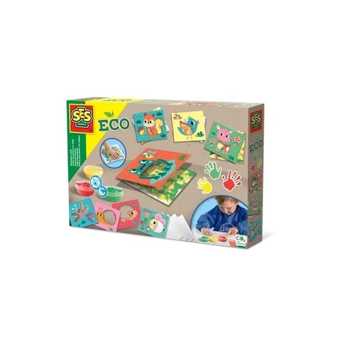 Kūrybos rinkinys SES Creative Eco Fingerpaint Cards 24925 image 1