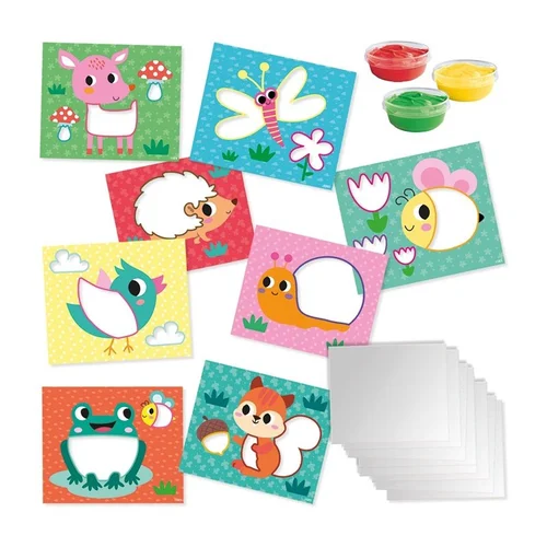 Kūrybos rinkinys SES Creative Eco Fingerpaint Cards 24925 image 2