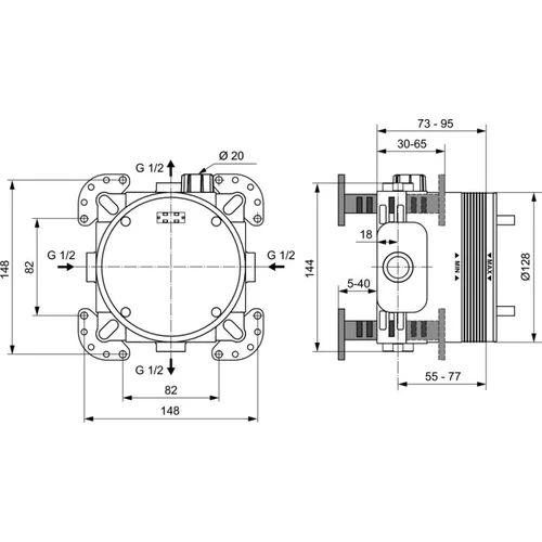 Ideal Standard EASYBOX Universali potinkinė dėžė image 2