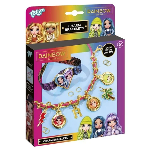 Totum 620414 Apyrankių gaminimo rinkinys Rainbow High Charm Bracelets image 1