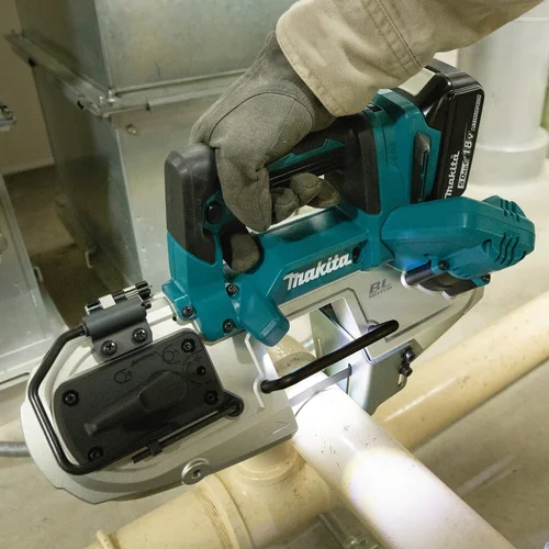 Makita DPB183Z 18V akumuliatorinis juostinis pjūklas image 3