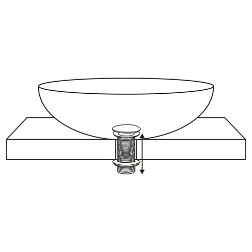 Nutekėjimo sistema praustuvui 72 x 100 mm, matinė juoda image 3