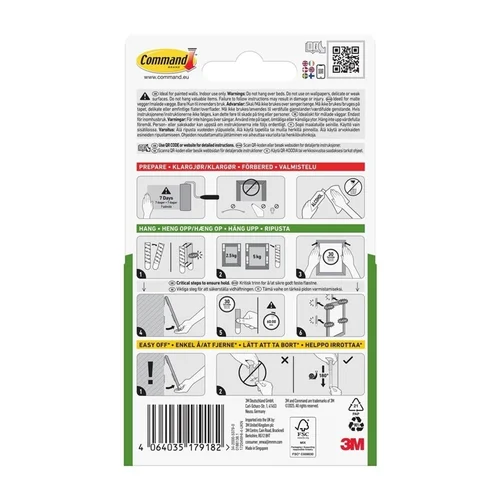 3M COMMAND T17201C juostelės rėmeliams kabinti, 4 poros image 3
