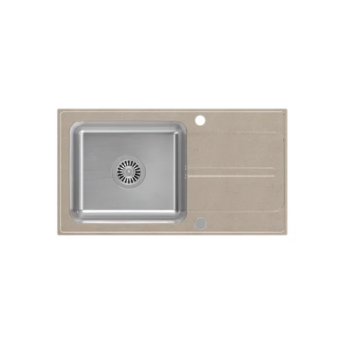 Quadron Plautuvė RALPH 111 FUS_R7843BE Smėlio/Nerūdijančio plieno image 2
