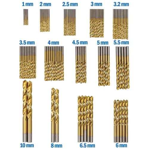 Scheppach Grąžtų metalui HSS tytan, 100 vnt. image 2