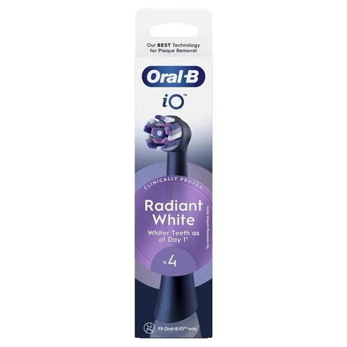 Oral-B iO Whitening dantų šepetėlio galvutės, balta, 4 vnt. image 3