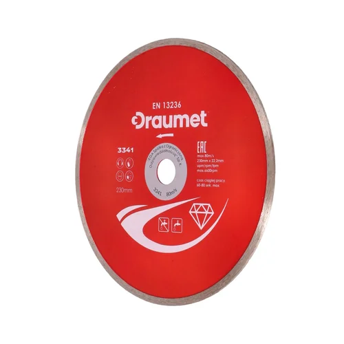 DRAUMET Diskas deimantinis ištisinis 125x22,23x2,2mm image 1