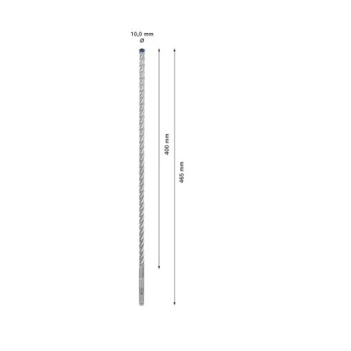 Grąžtas betonui Bosch SDS-plus, 10x400x465mm, 1 vnt. 2608900102 image 3