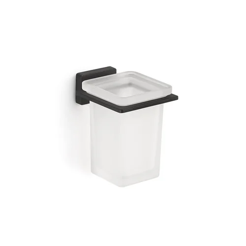 GEDY ATENA 441014 Sieninė dantų šepetėlių stiklinė Juoda image 1