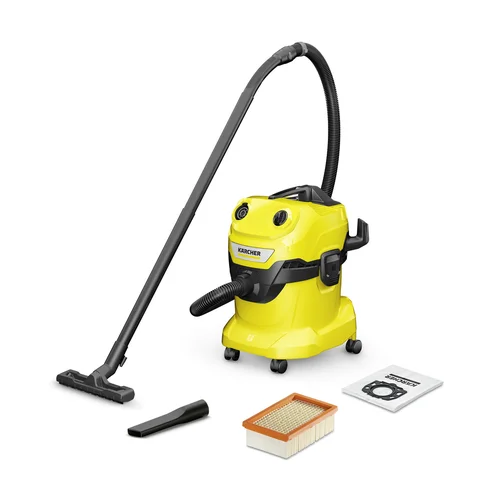 KARCHER WD 4 V-20/5/22 Geltona dulkių siurblys image 1