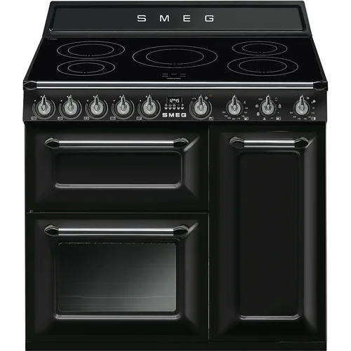 Smeg TR93IBL2 Indukcinė kaitlentė ir elektrinė orkaitė, 90 cm, Juoda image 1