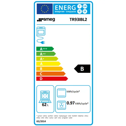 Smeg TR93IBL2 Indukcinė kaitlentė ir elektrinė orkaitė, 90 cm, Juoda image 3