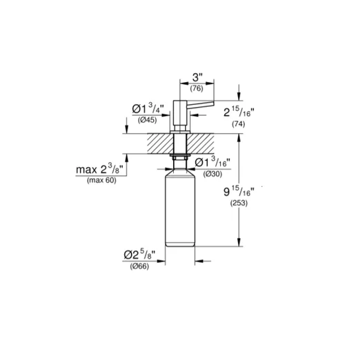 Grohe Cosmopolitan 40535GL0 Muilo dozatorius Aukso image 3
