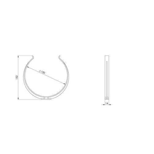 Ortakio laikiklis EUROPLAST AZ150, D150, 2 vnt. image 2