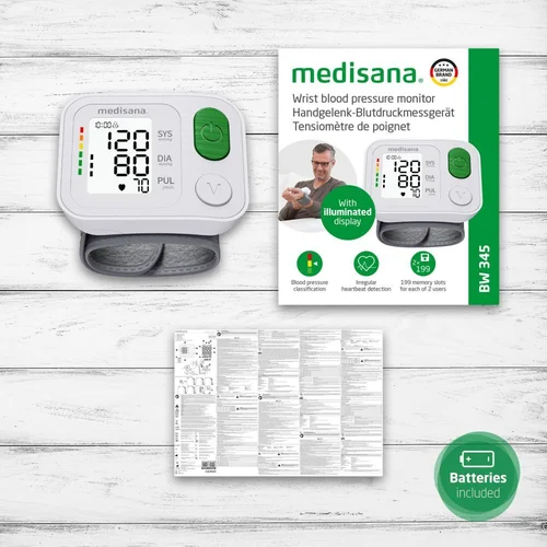 Medisana BW 345 riešo kraujospūdžio matuoklis image 3